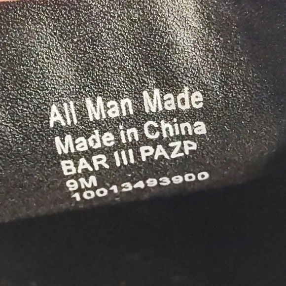 BAR III Women's Black Faux Leather Platform Slip-On Penny Loafers Size 9M - Picture 9 of 9